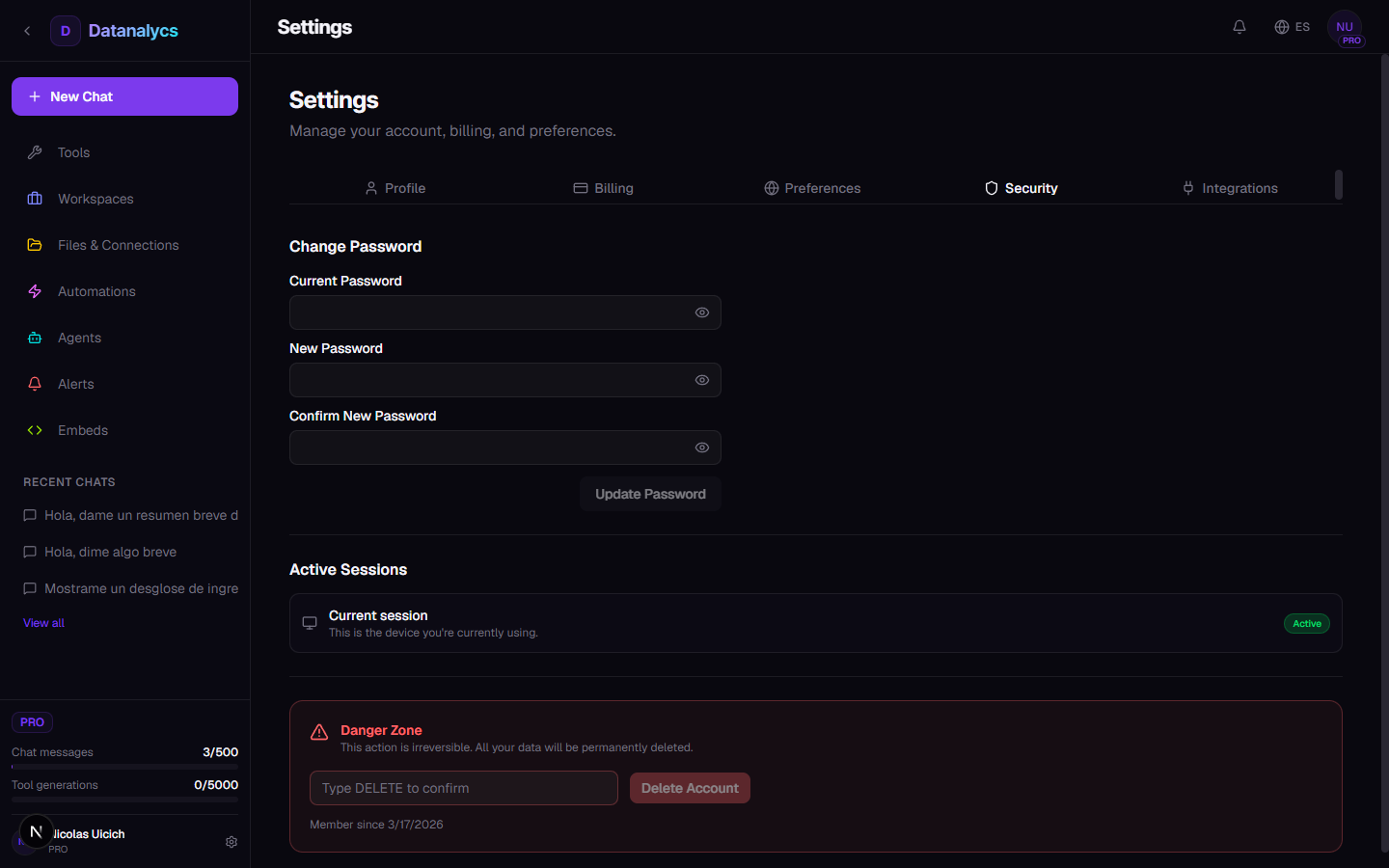 Security architecture diagram